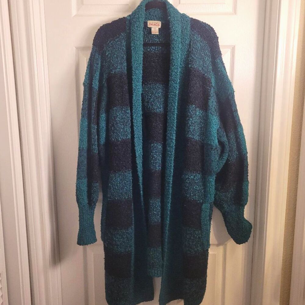 Vintage Fitting Image 24/26 Patchwork Cardigan Grandmacore Chunky Knit